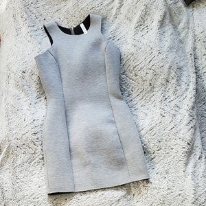 NWOT Grey Scuba mini above the knee dress